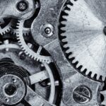 macro, cogwheel, gear